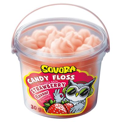SOVORA Cukrová vata Jahoda 30 g