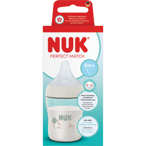NUK Perfect Match láhev s kontrolou teploty White 150 ml