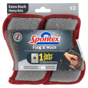 Spontex houba (2ks/bal) Flex&Wash HeavyD