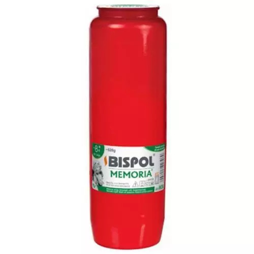Bispol olejová svíčka červená 530g