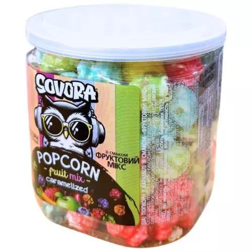 Sovora Popcorn karamel fruit mix cup 60g