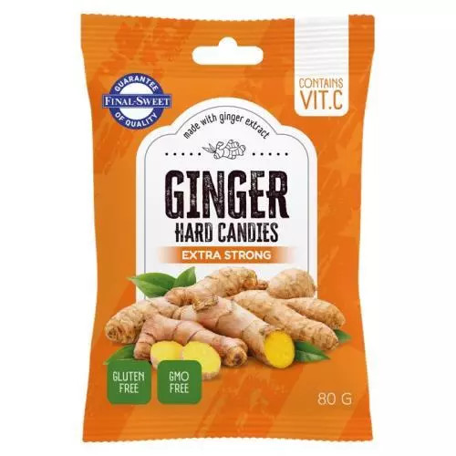 FS Ginger hard candies extra strong 80g