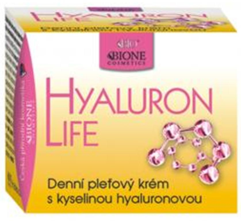 Levně Drogerex Bione Cosmetics Hyaluron Life s kyselinou hyaluronovou denní pleťový krém 51 ml