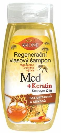 Drogerex BC Bione Cosmetics Bio regenerační vlasový šampon Med  Koenzym Q10 260 ml