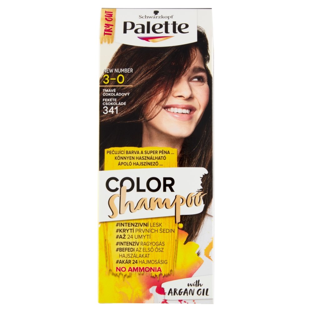 PALETTE COLOR ŠAMPON  ČOKOLÁDOVÝ 3-0 341