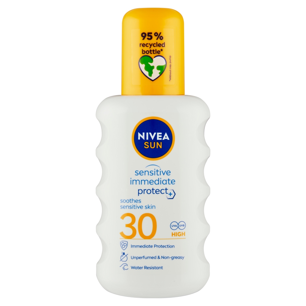 Levně Nivea Sun spray 200ml OF30 sensit