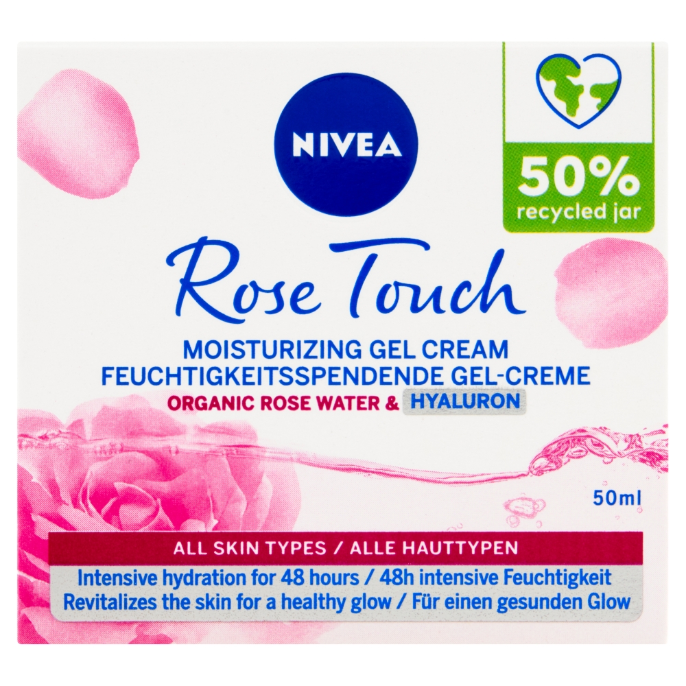 Levně Nivea Rose Touch hydratační denní krém 50 ml
