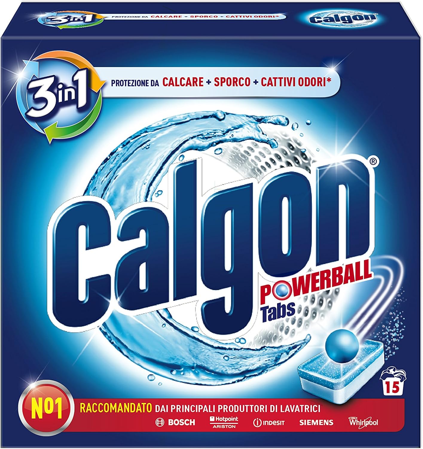 Calgon 3v1 power ball tablety 15ks