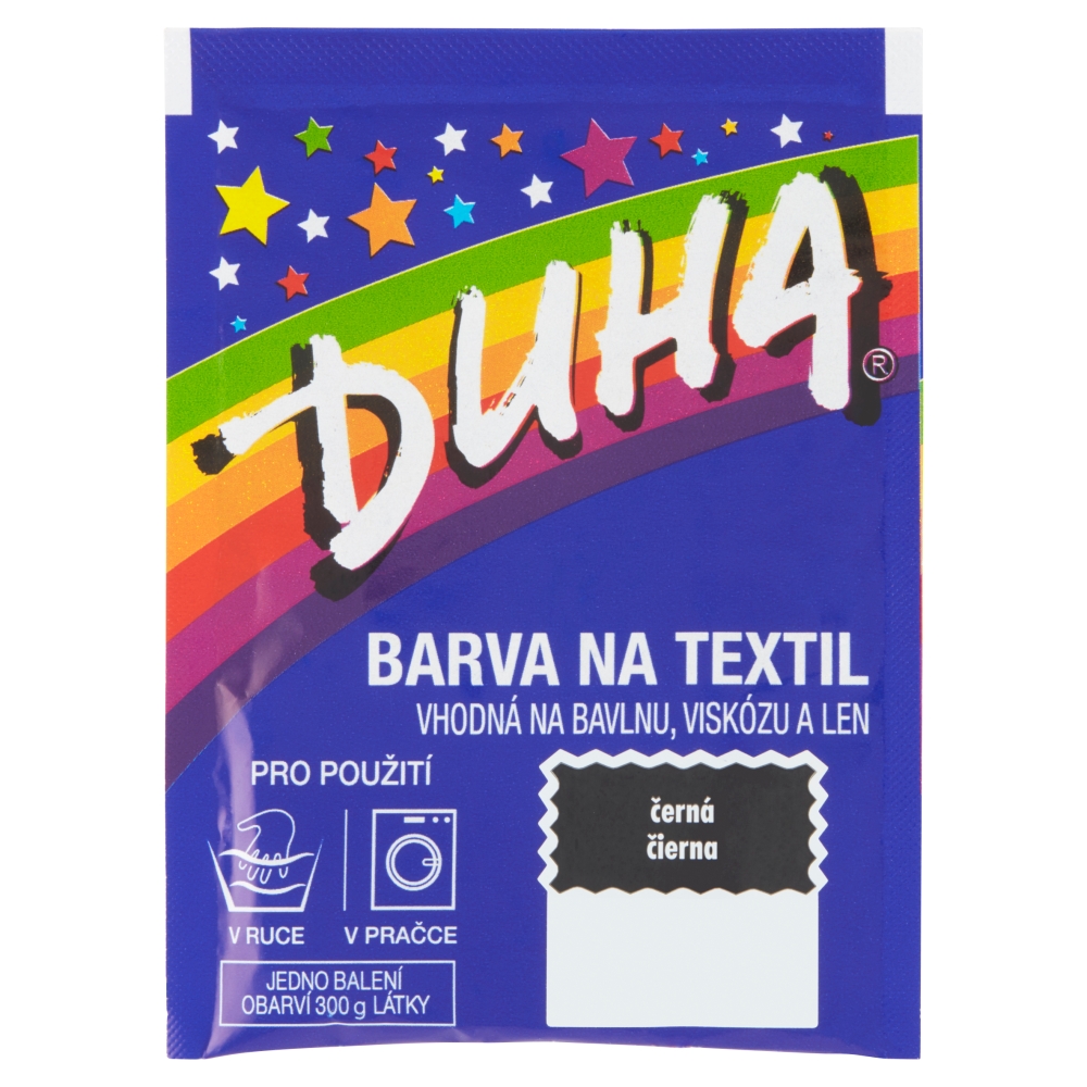 Duha barva na textil č.17 - 15g Černá