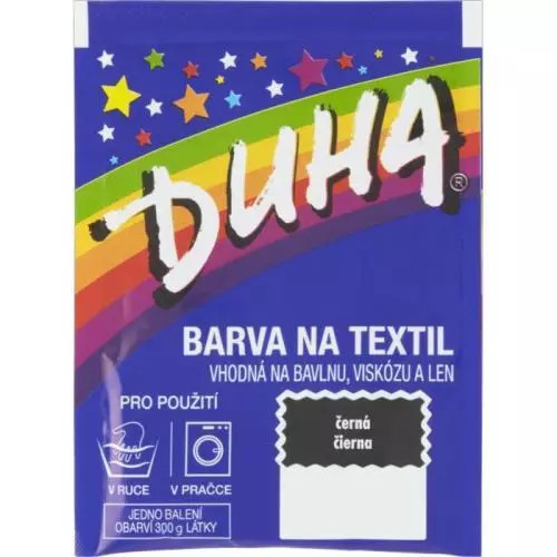 Duha barva na textil č.17 - 15g Černá