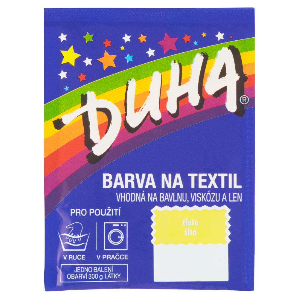 Duha barva na textil žlutá 15g