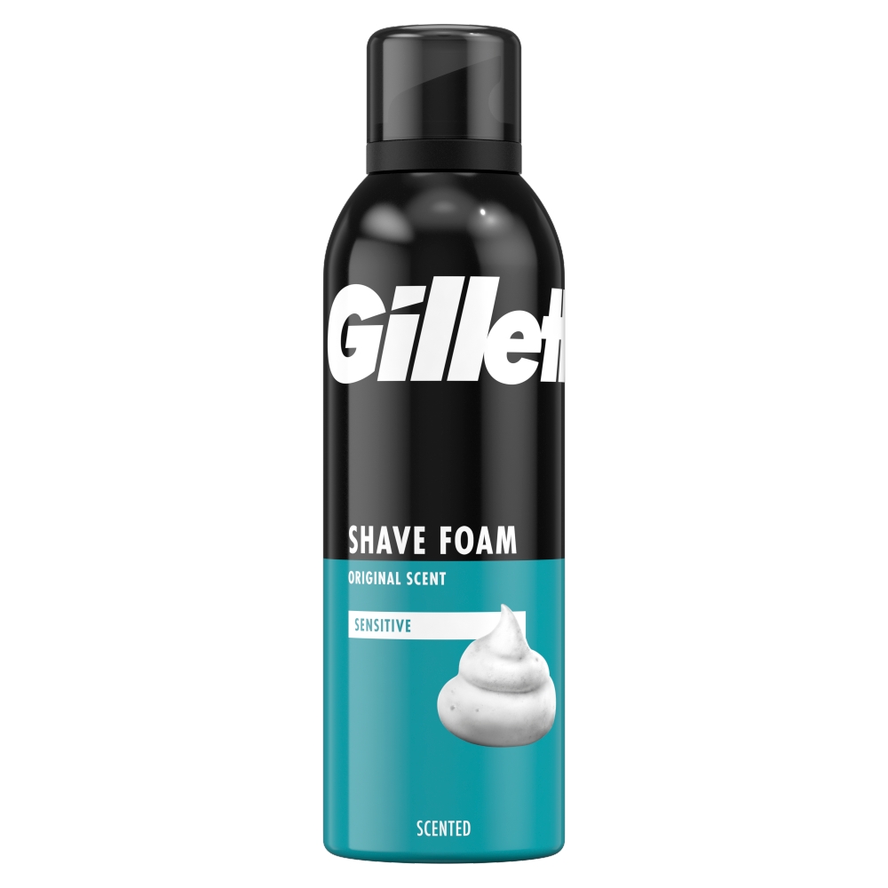 GILLETTE Classic Sensitive pánská pěna na holení 200 ml