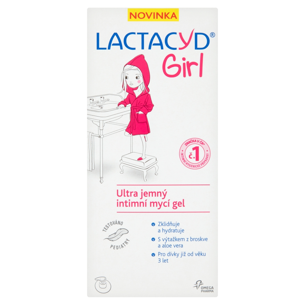 Levně Lactacyd Girl 200 ml ultra jemný intimní mycí gel