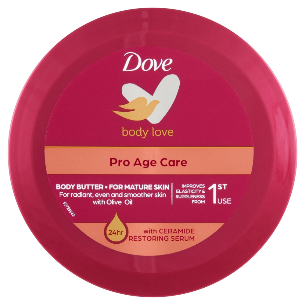 Levně Dove Pro-age tělový krém pro zralou a suchou pleť 250 ml