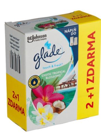 GLADE Touch & Fresh refill Exotic Tropical Blossoms 3× 10 ml