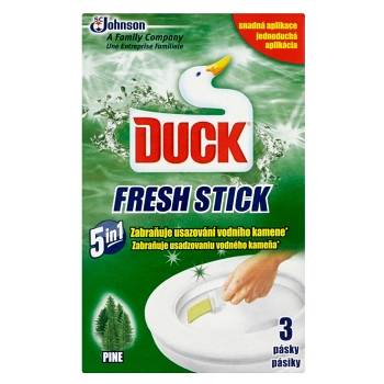 WC pásky Duck fresh stick - lesní vůně, 3 ks
