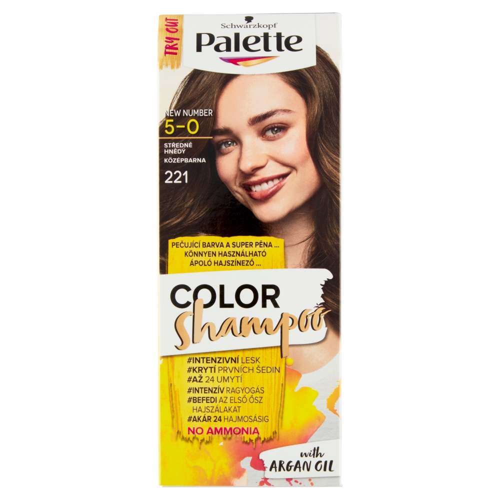 Palette Color šampon středně hnědý 221