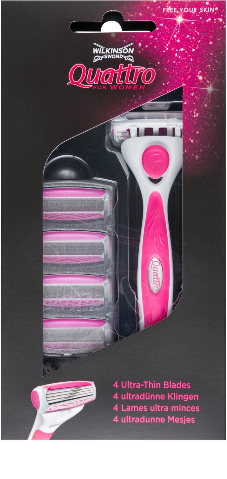 Wilkinson Sword Quattro for Women Aloe & Vit. E náhradní břity 3 ks