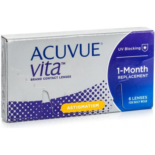 Johnson & Johnson Acuvue Vita for Astigmatism 6 čoček, -0.75 PO EXPIRACI !