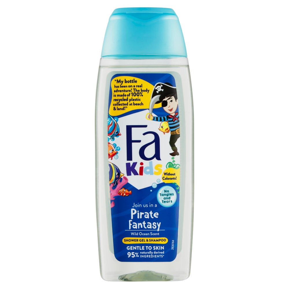 Levně Fa Kids sprchový gel a šampon divoký pirát 250 ml