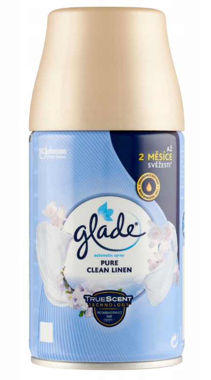 GLADE Pure Clean Linen automatický osvěžovač vzduchu náhradní náplň 269 ml