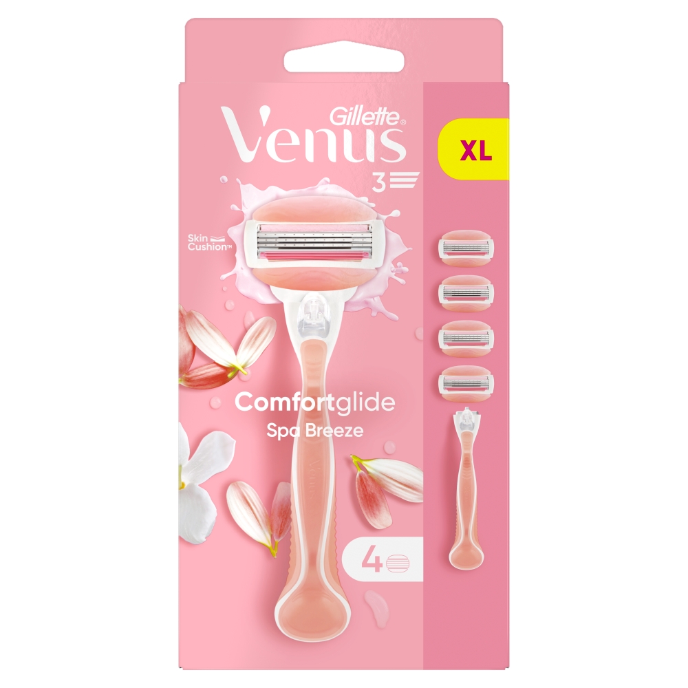 Levně Gillette Venus ComfortGlide Spa Breeze 4 ks hlavic