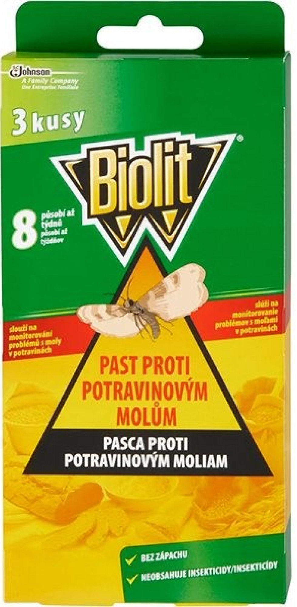 BIOLIT lapač potravinových molů 3 ks