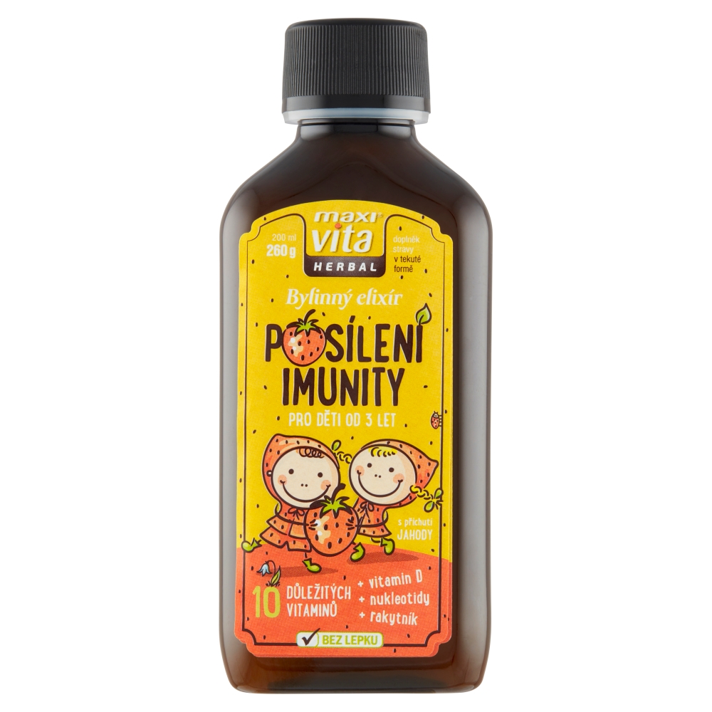 Maxi Vita Herbal bylinný elixír Posílení imunity pro děti