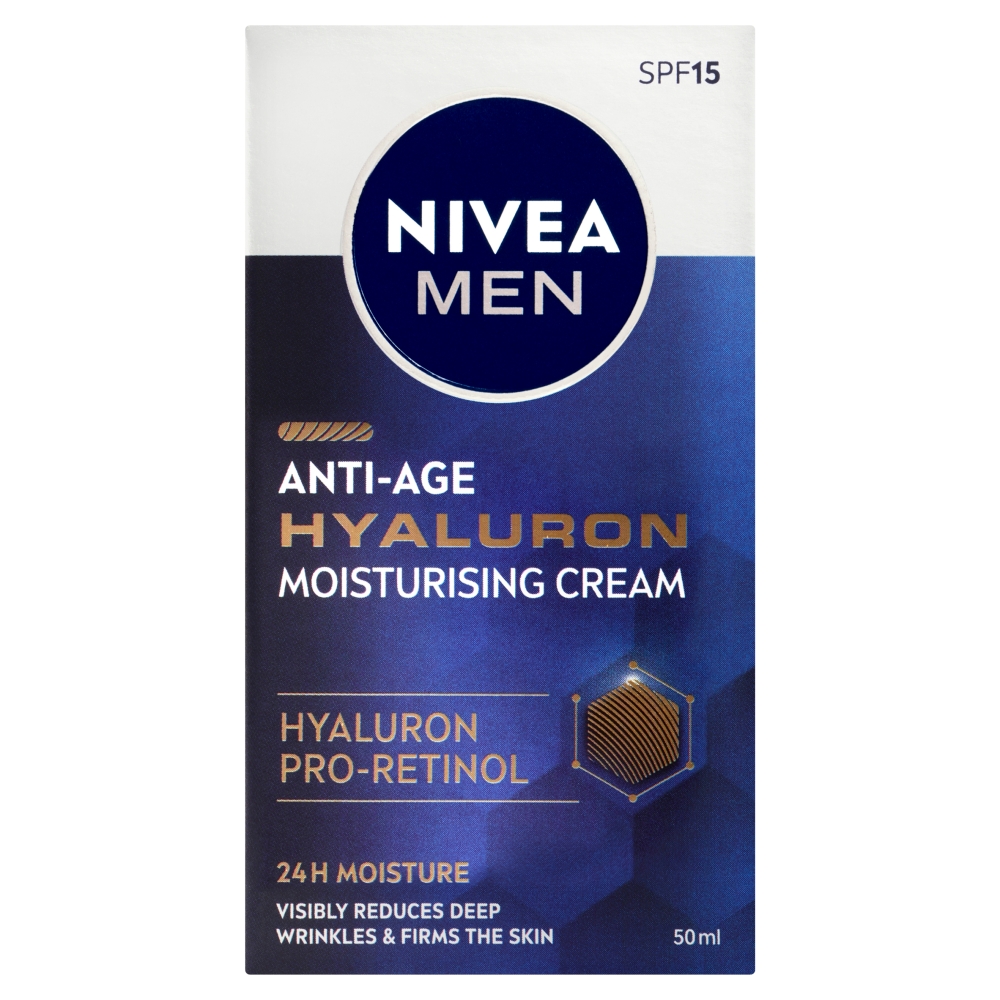 Levně Nivea Men Hyaluron (Face Moisturizing Cream SPF 15 50 ml