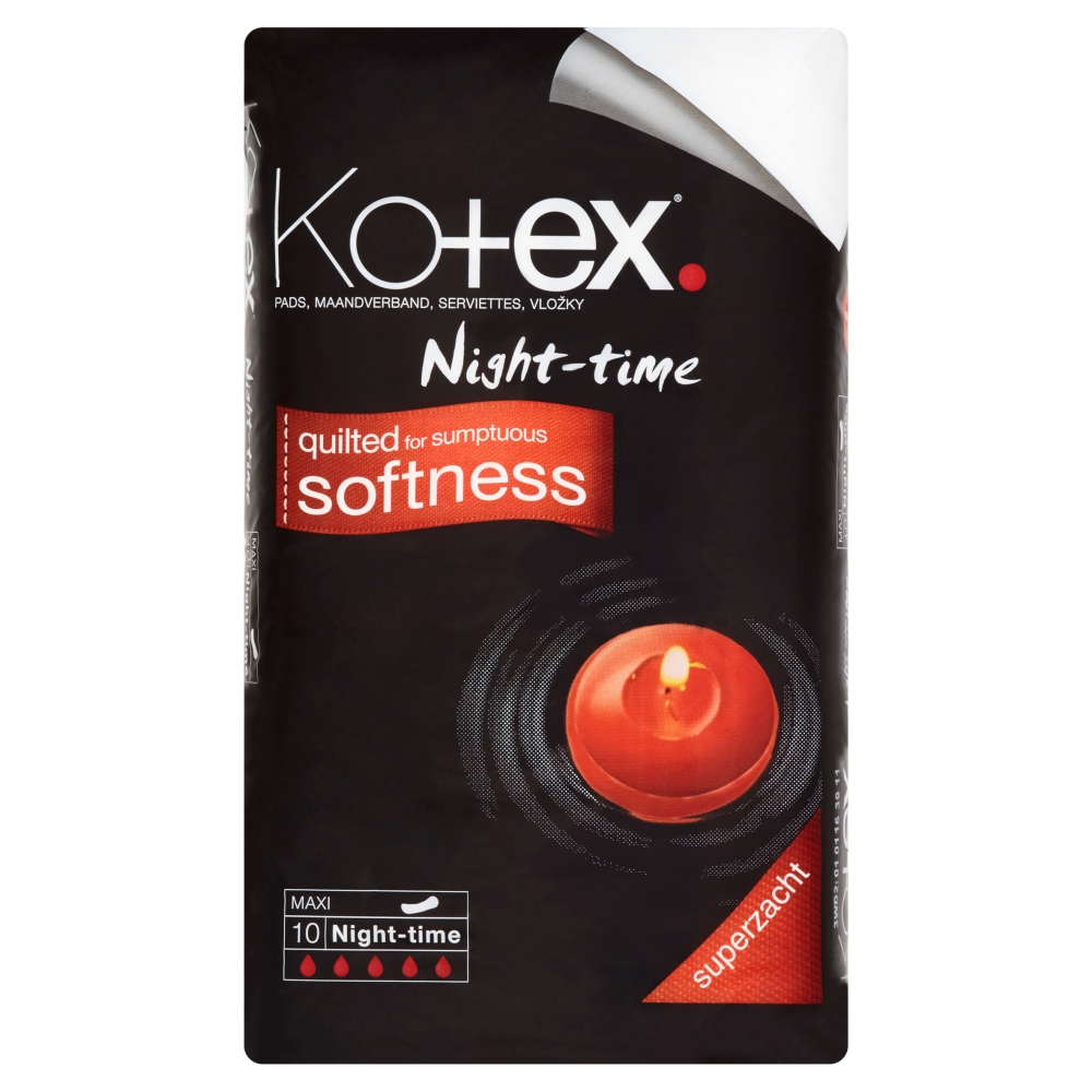 Kotex Night-time vložky 10 ks