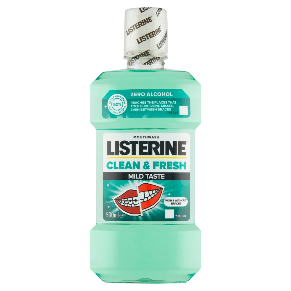 Levně Listerine Clean & Fresh Mild Taste ústní voda 500 ml