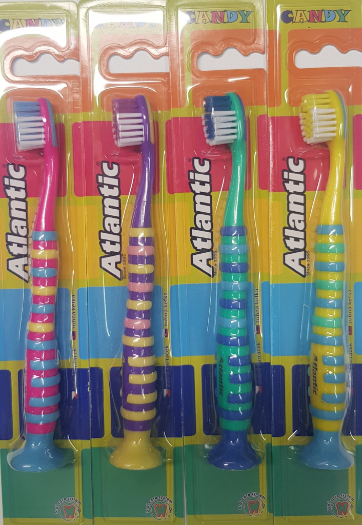 Atlantic dětský zubní kartáček Candy měkký 1 ks