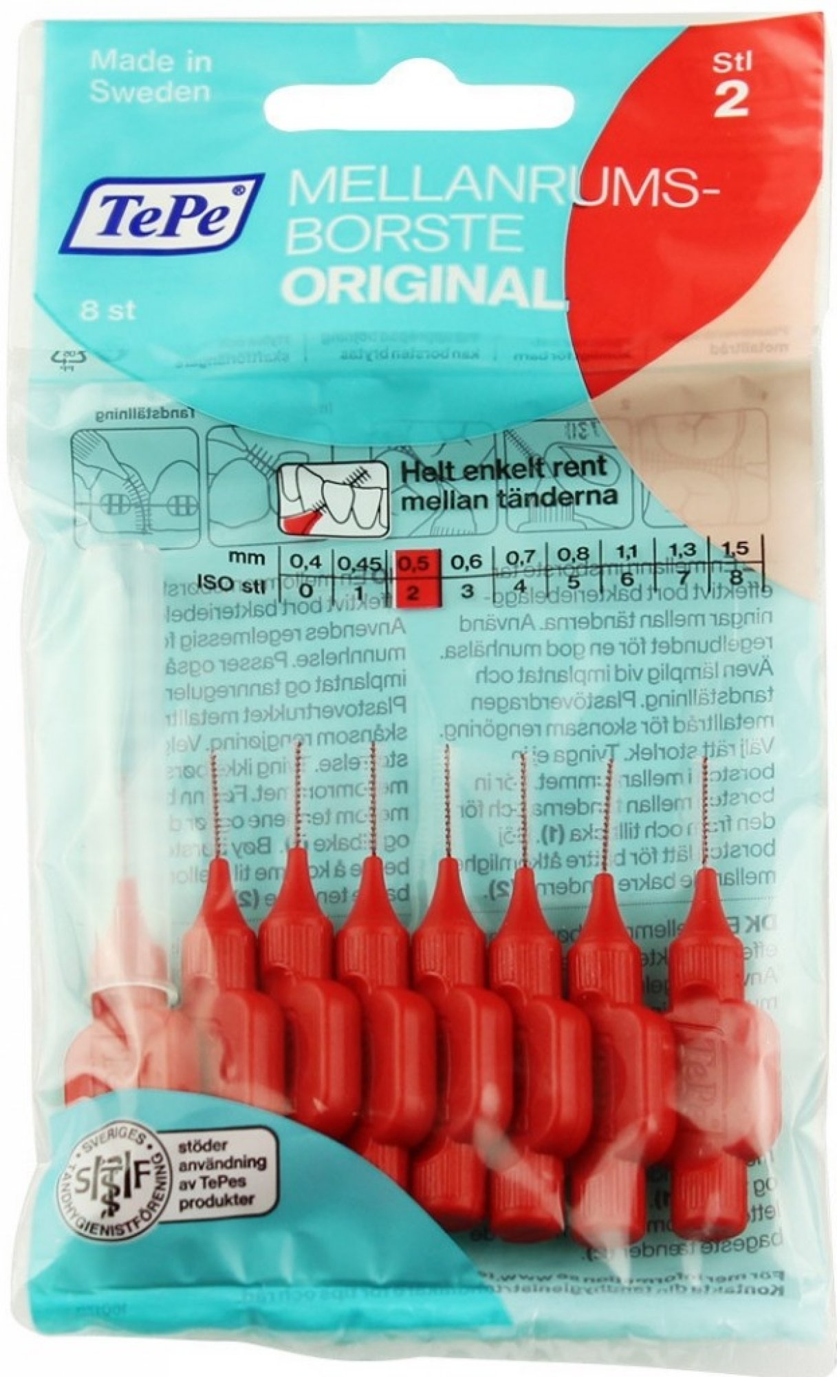 TePe Original mezizubní kartáčky 0,5 mm 8 ks sáček