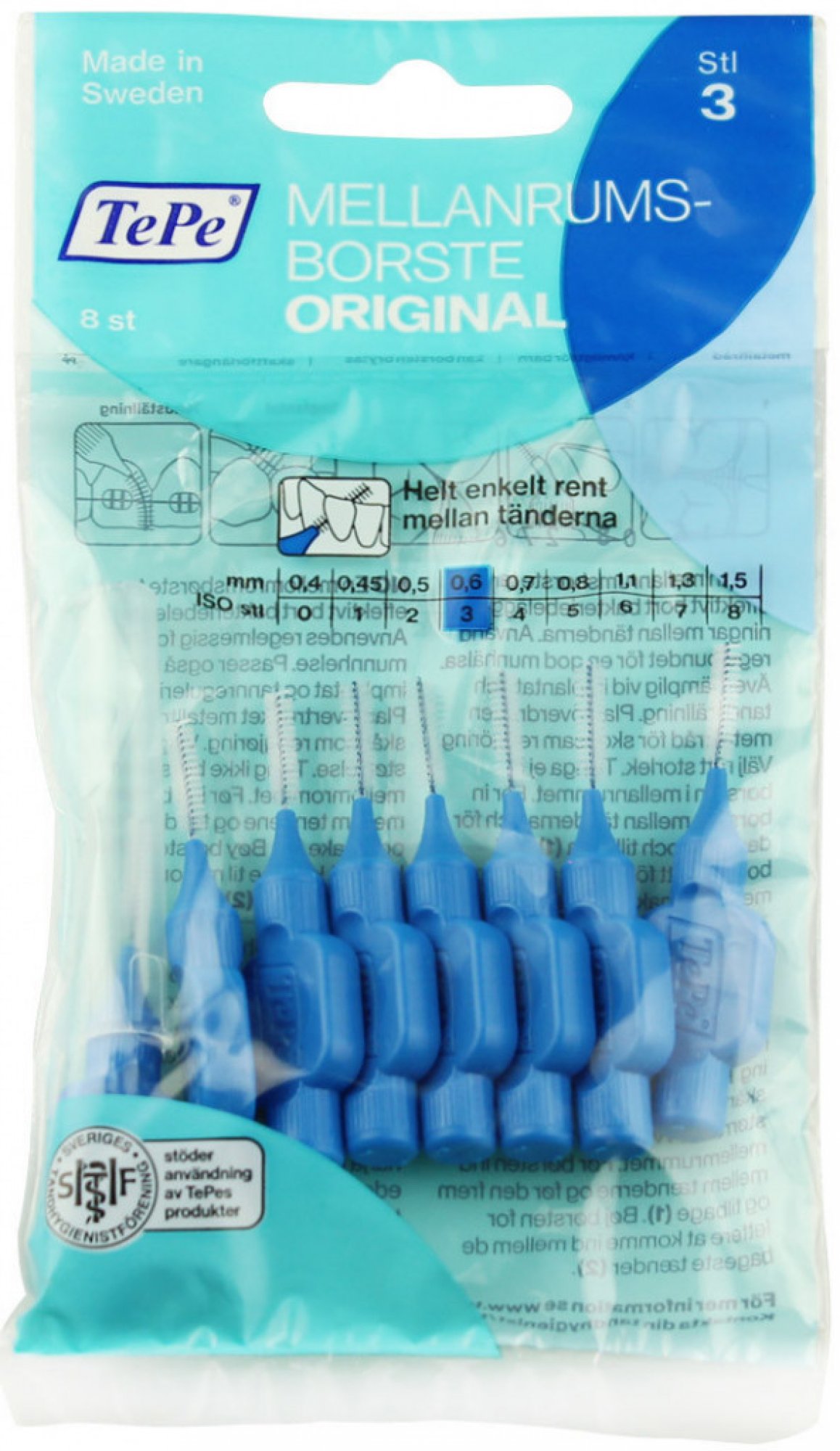 TePe Original mezizubní kartáčky 0,6 mm 8 ks sáček