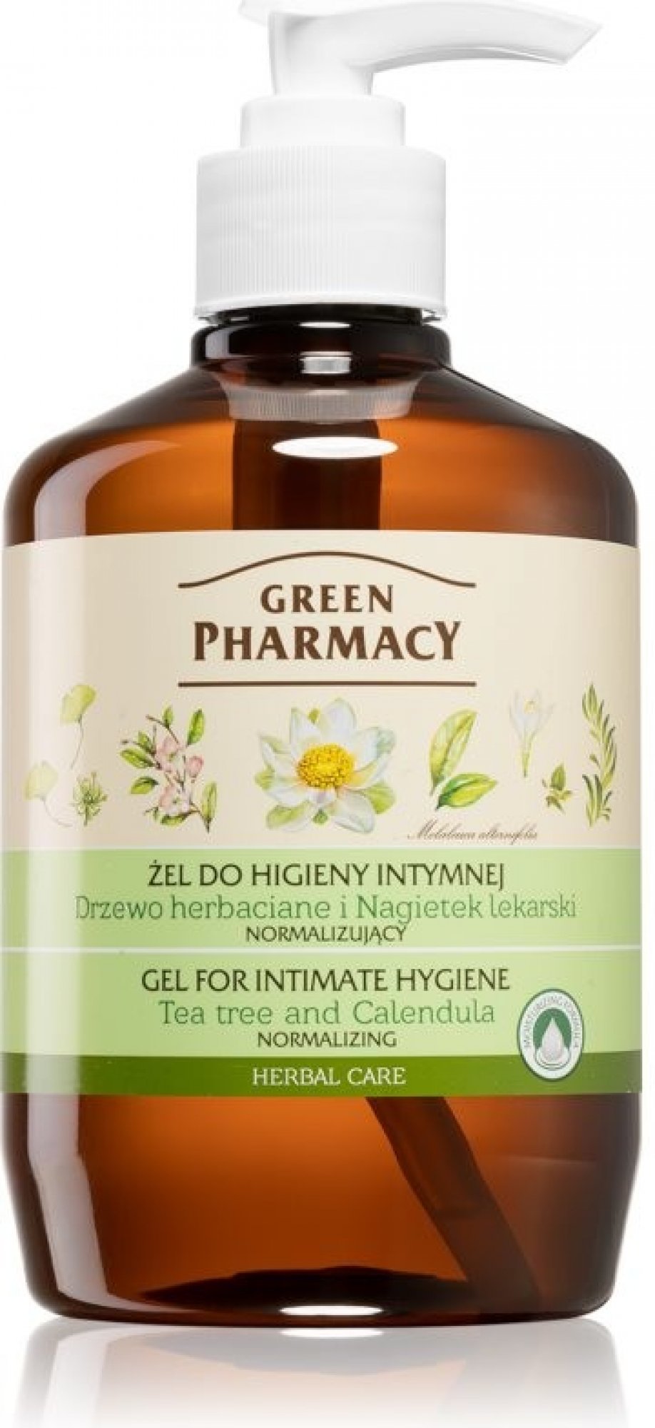 Levně ELFA PHARM Green Pharmacy Body Care Marigold & Tea Tree gel na intimní hygienu (0% Parabens, Artificial Colouring) 370 ml