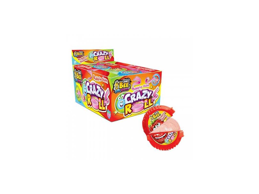 JohnyBee žvýkačka crazy roll ovocná 15g