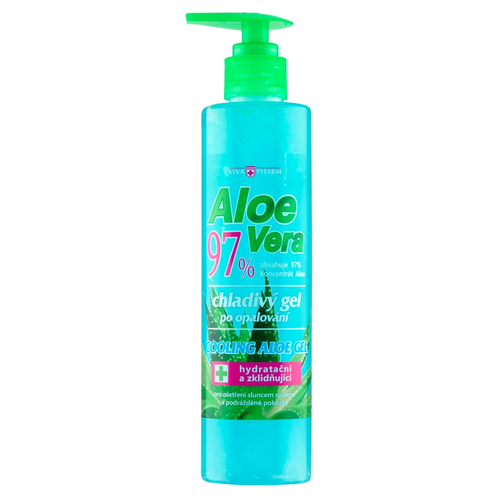 Levně Vivapharm Aloe Vera 97% chladivý gel po opalování 250 ml