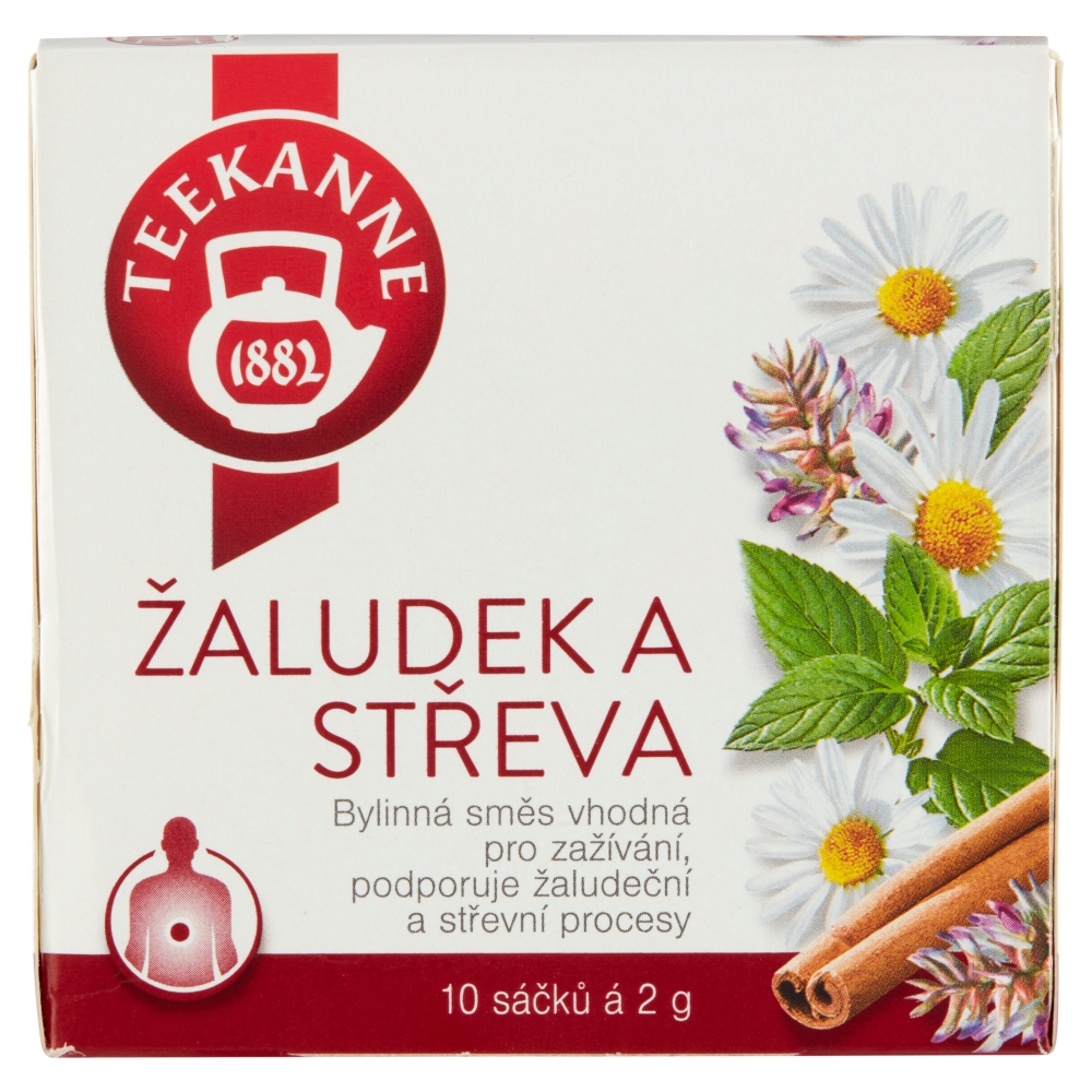 Čaj Teekanne Žaludek a střeva, 10 x 2 g