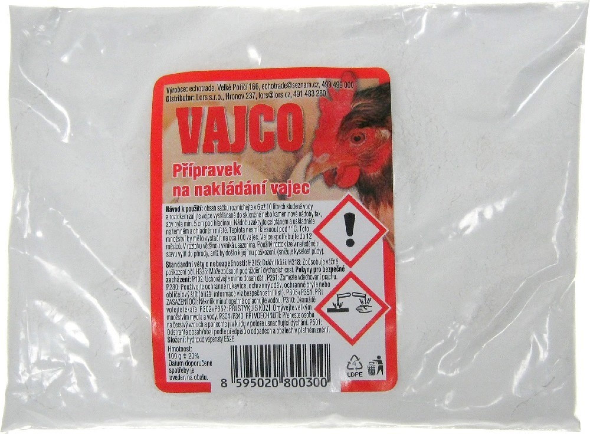 Vajco přípravek na nakládání vajec vajo 100 g