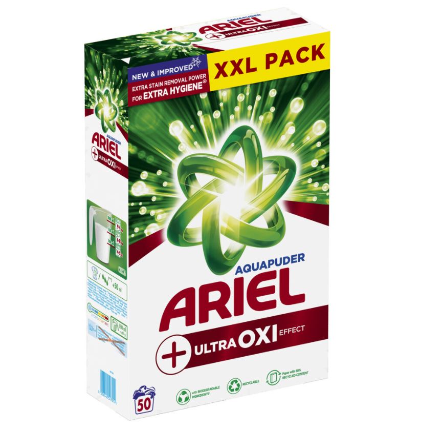 Ariel prášek 50PD Oxi BOX