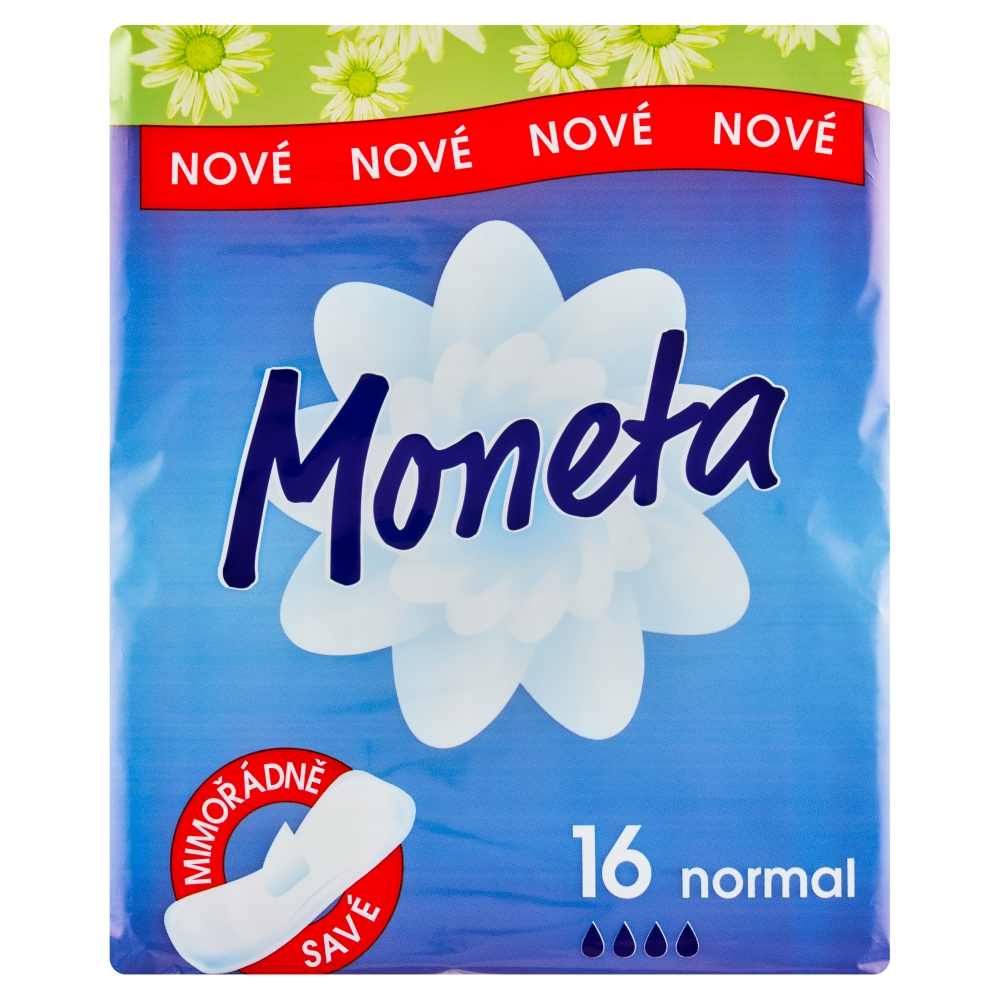 MONETA Normal dámské vložky 3 kapky 16 ks