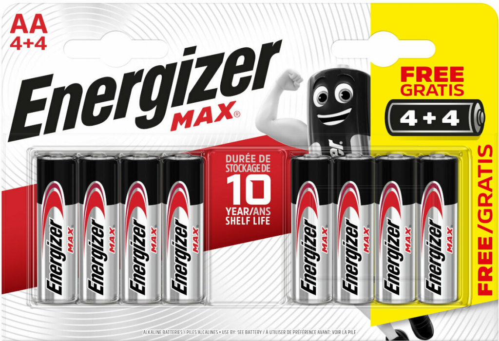 Energizer Max AA 8ks LR06 tužková bat.