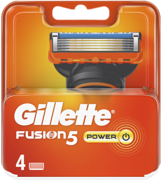 Levně Gillette Fusion5 Power Náhradní hlavice 4ks
