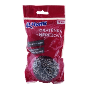 Levně Q clean/ Q home drátěnka nerezová 2 ks