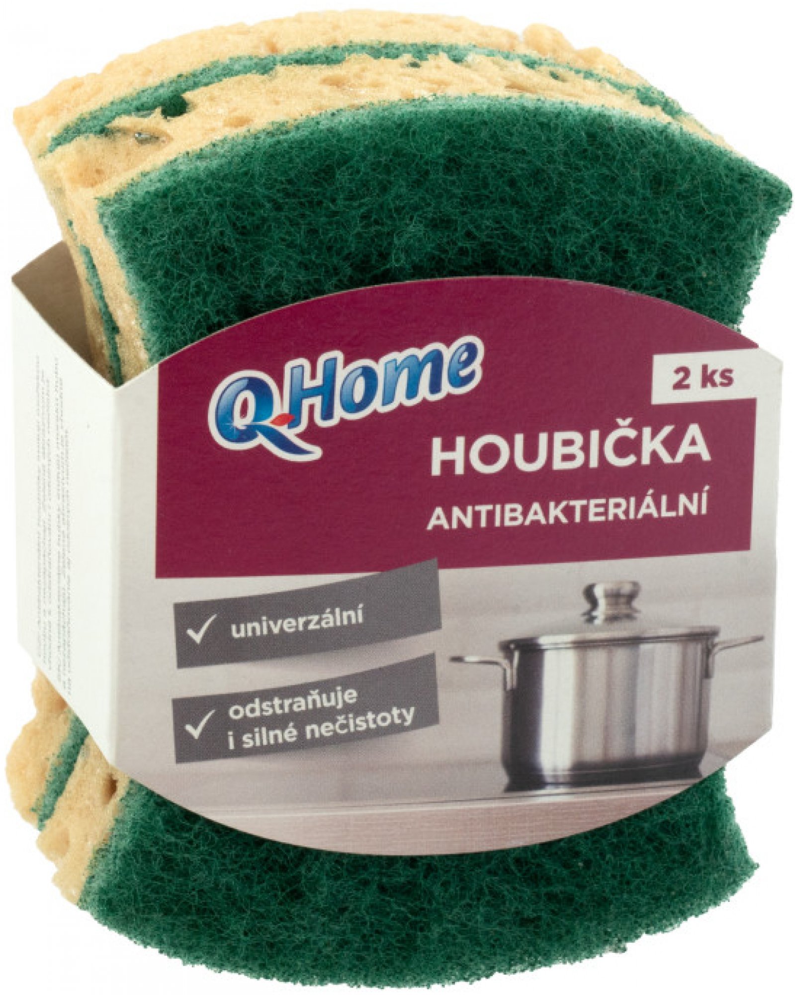 Q Home Houbička antibakteriální 2ks