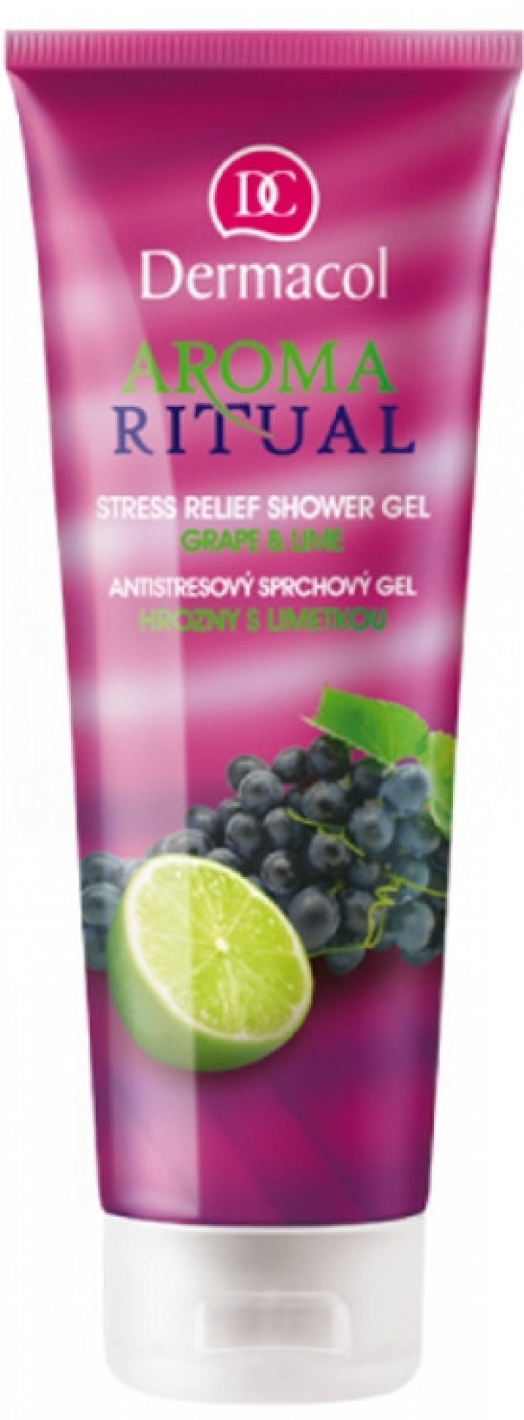 Levně Dermacol Aroma Ritual Hrozny s limetkou antistresový sprchový gel 250 ml