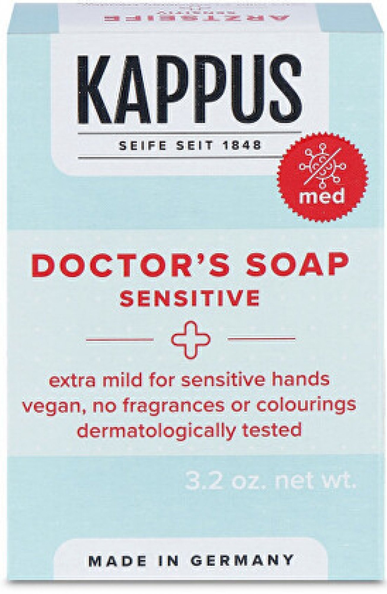 Kappus Sensitive lékařské toaletní mýdlo 100 g