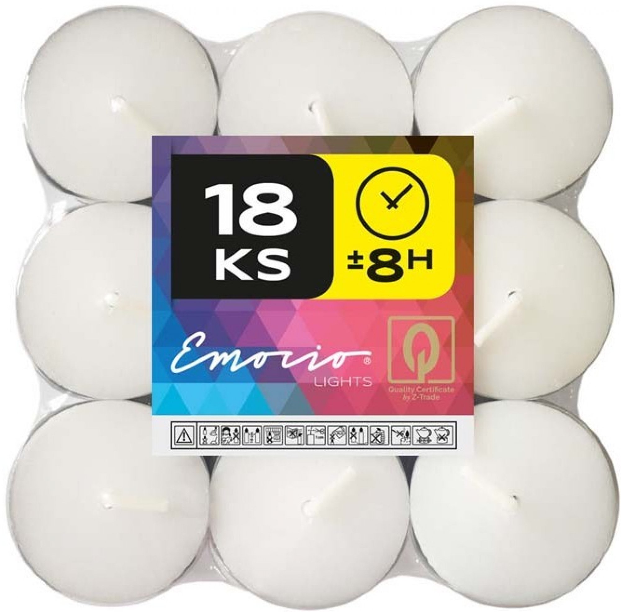 Z-Trade Emocio čajová 18 ks 8 hodin hoření