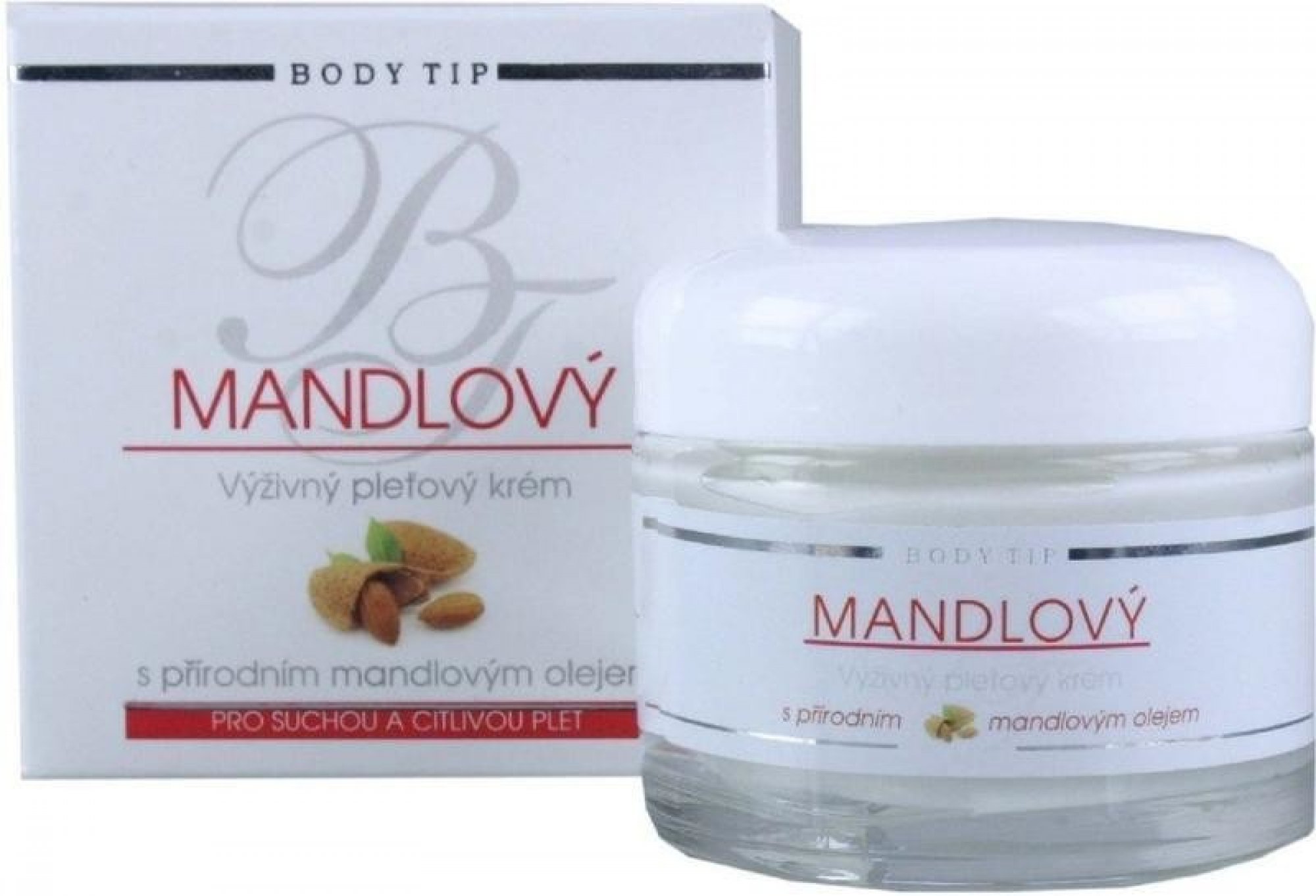 Levně BT MANDĽOVÝ výživný krém suchá a citl. pleť, 50ml Vivaco