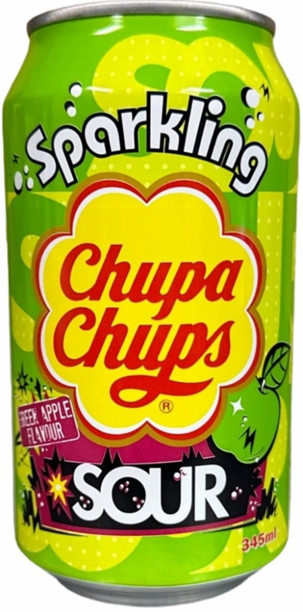 Chupa Chups sparkling SOUR Green apple 345 ml